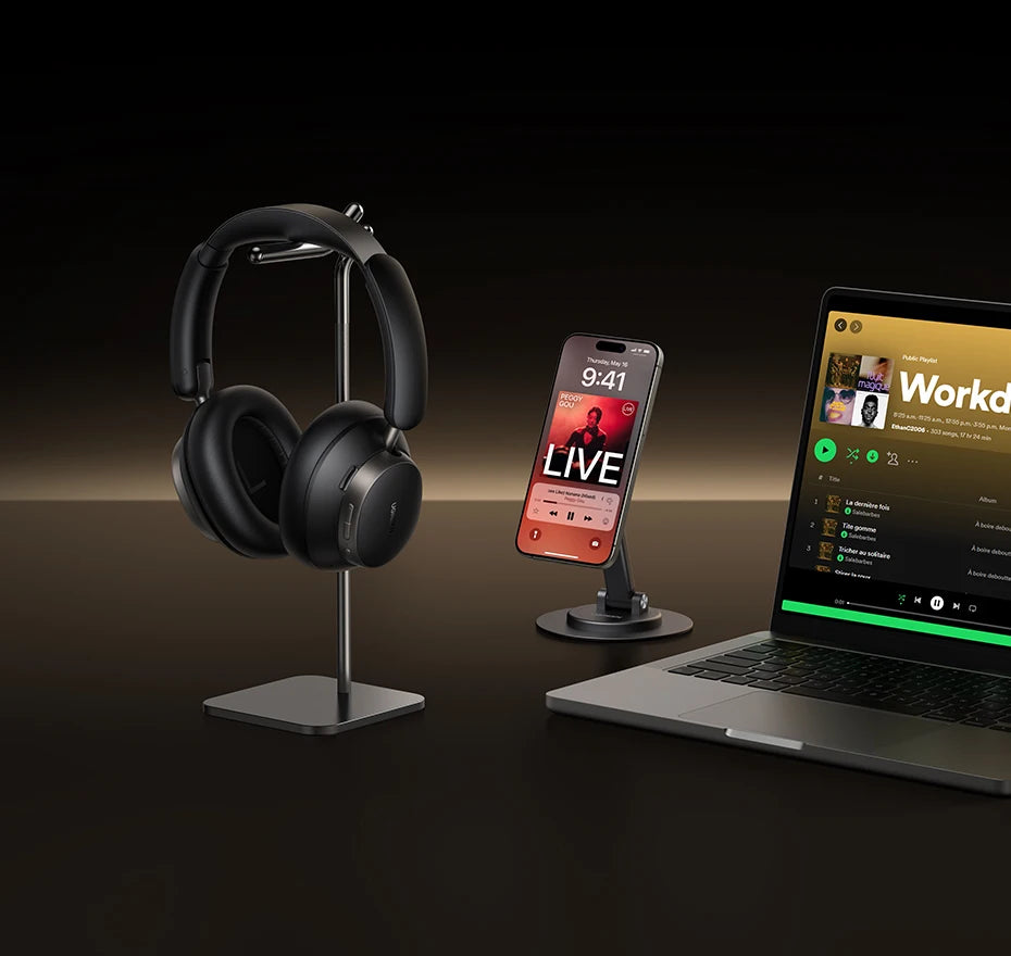Cuffie wireless UGREEN Studio Pro ANC 48dB – Cuffie over-ear Bluetooth 6.0 Hi-Res LDAC con 120H di autonomia