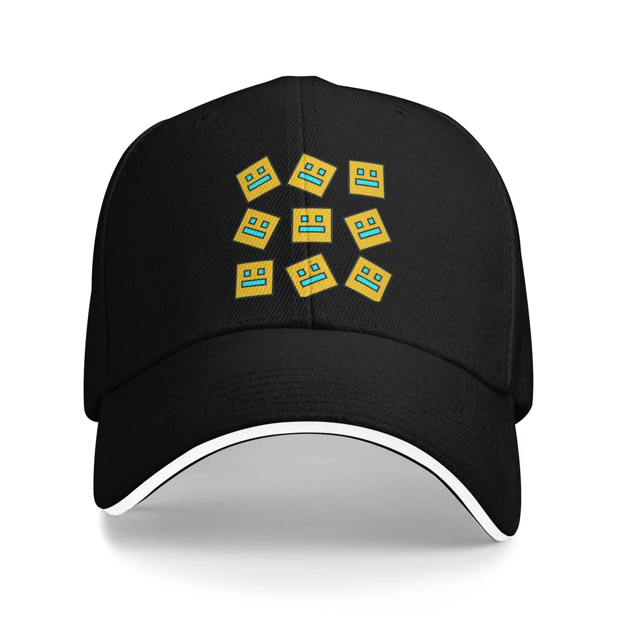 Geometry Cube Gaming Dash -baseball-lippalakki Hip Hop Sandwich -hatut Unisex-säädettävä Dad Hat -urheilulippalakki