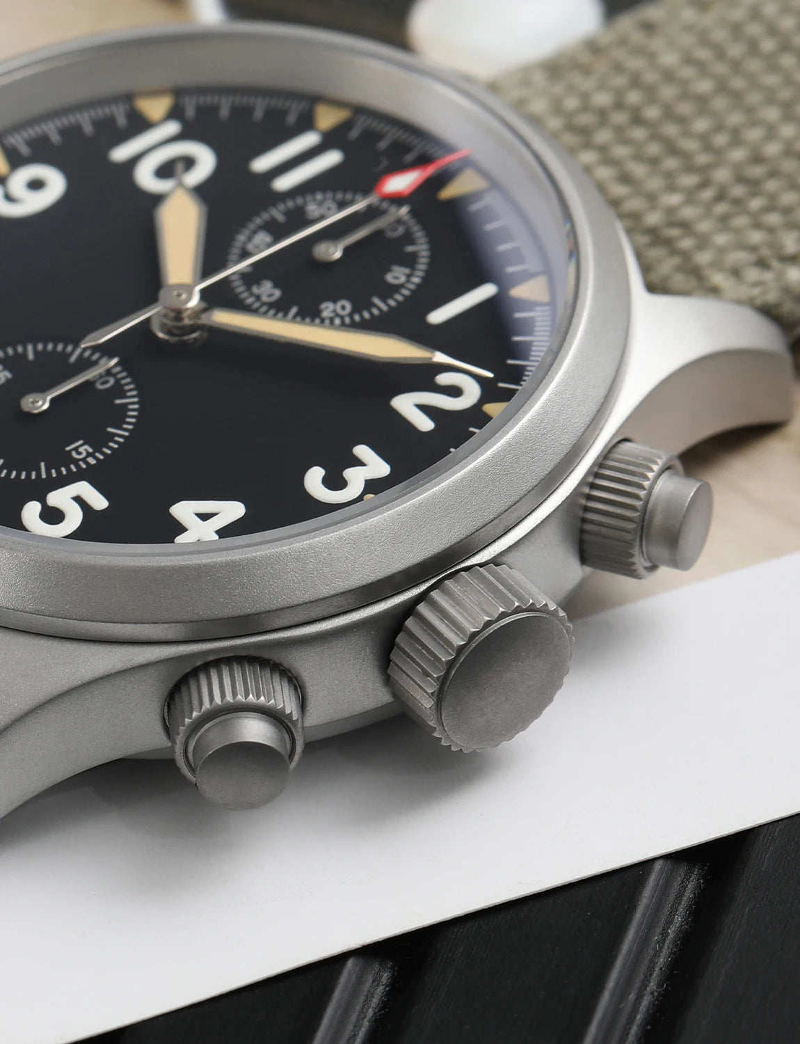 Militado ML1868 Watch VK61 Quartz Movement 100m Waterproof Watches Men Stainless Steel Chronograph Sapphire Crystal Wristwatch
