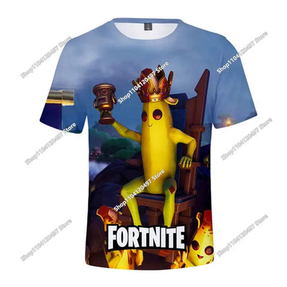 Christmas Fortnite 3d T-shirt Tees Battle Royale Streetwear Kids Victory Game Men and Women Harajuku T Shirt Teen Clothes