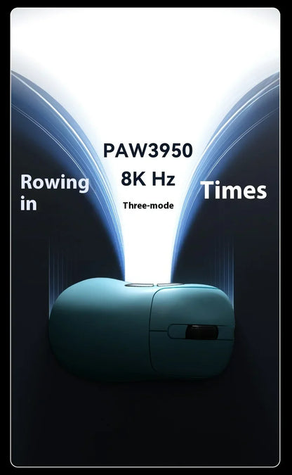 AJAZZ AJ179 APEX Gaming-Maus mit Dock mit Farbdisplay, magnetischem Laden, 8000Hz Hochfrequenz /, Tri-Mode (PAW3950), Rechtshänder
