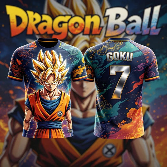 Camiseta fitness retro Dragon Ball verano 2026, corte oversize para hombre, estampado 3D, manga corta, familiar unisex, camiseta deportiva infantil