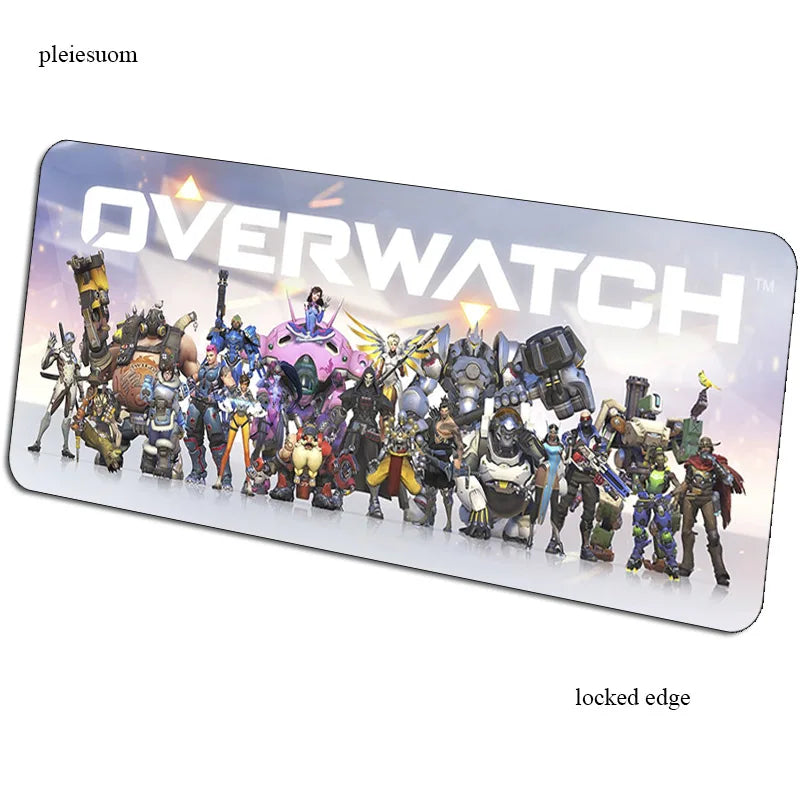 Tapete de rato gaming Overwatch com impressão HD, 900x400x3mm, para PC e secretária, tapete gamer para computador portátil e desktop