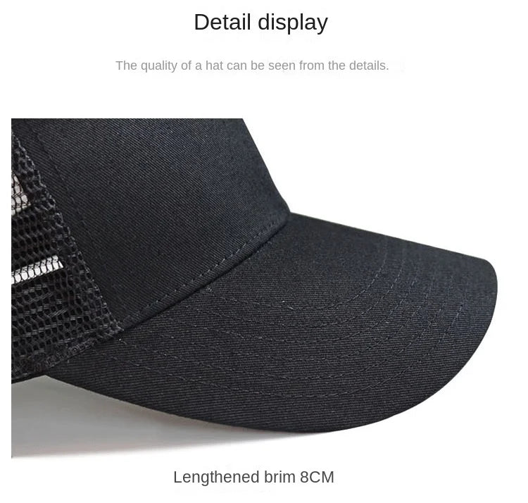 Oversize Large Mesh Trucker Hat Big Head CAPS for Men XXL Baseball Cap Breathable Dad Hat 58-60cm 60-65cm
