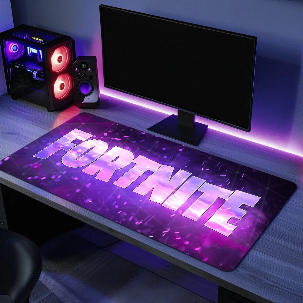 Tapete de Rato Gaming F-Fortnite Survival Battle, Grande, para Secretária e Teclado, Ergonómico, em Borracha, para PC e Escritório, Antiderrapante, Anti-Desfiamento, Personalizado para Casa