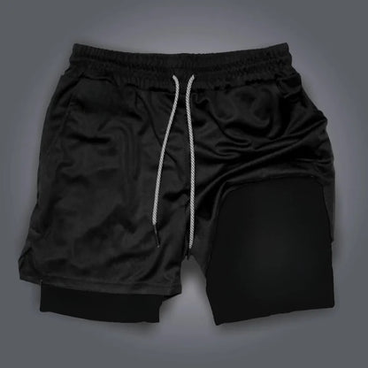 Dragon Ball Peripherie bedruckte Double-Shorts Majin Buu GOKU – amerikanische Sport-Shorts, bequeme, lockere und atmungsaktive Sommerhose für Herren