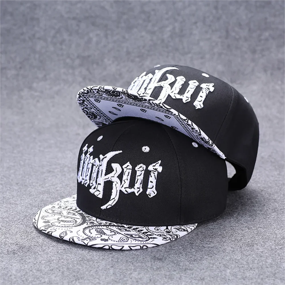 Baseballcap mit flachem Schirm, Buchstabenstickerei für Herren, vielseitig kombinierbar, Damen-Sommer-Hip-Hop-Hut, Outdoor-Sonnenschutz, verstellbare Schirmmütze