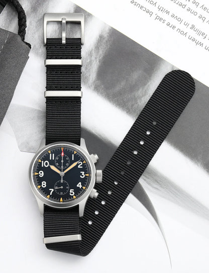 Militado ML1868 Watch VK61 Quartz Movement 100m Waterproof Watches Men Stainless Steel Chronograph Sapphire Crystal Wristwatch