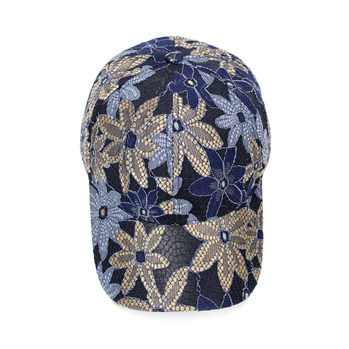 Fashion women lace flower baseball caps breathable elegant female hats spring summer autumn cap