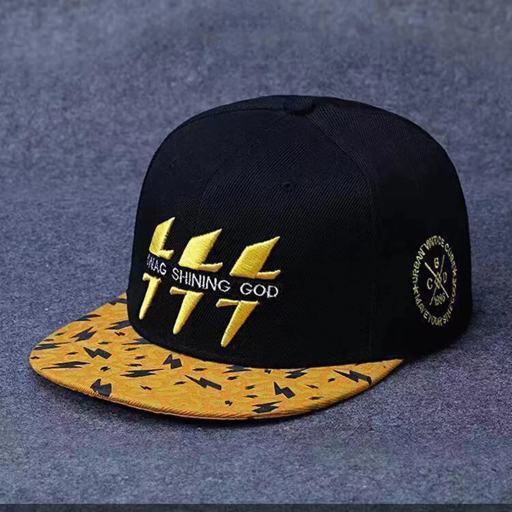 Baseballcap mit flachem Schirm, Buchstabenstickerei für Herren, vielseitig kombinierbar, Damen-Sommer-Hip-Hop-Hut, Outdoor-Sonnenschutz, verstellbare Schirmmütze