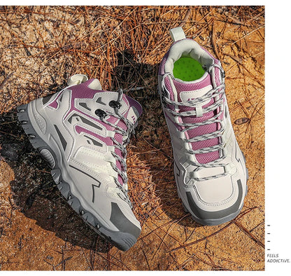 Sapatos de caminhada unissexo, sapatos desportivos para caminhadas ao ar livre, botas de campismo, sapatos impermeáveis de caminhada para senhora, sapatos de caminhada antiderrapantes