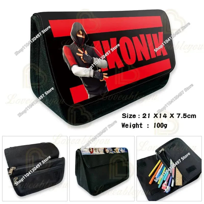 Fortnite Student Pencil Case Large Capacity Pencil Case Kids Toys Pen Bag School Supplies Stationery Pouch Boys Game Gifts
