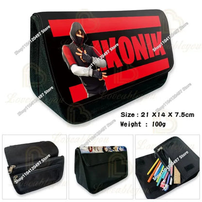 Victory Royale Student Boys Girls Fortnite Capacity Pencil Stationery Case Peely Llama Hero Children's Pen Box Kids Teen Bags