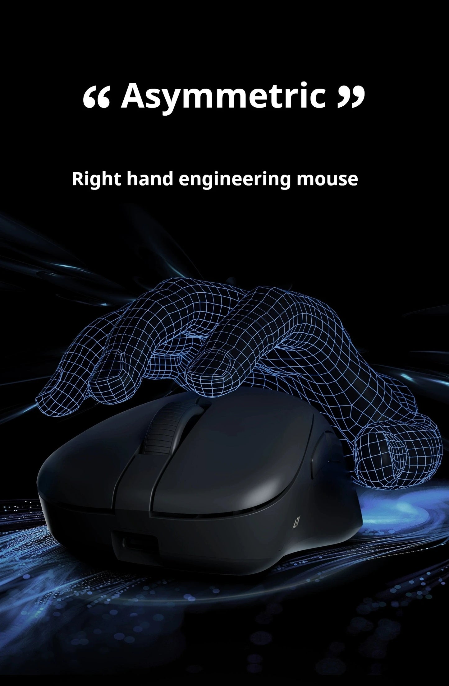Ratón gaming inalámbrico ATK Z1 Pro Max Ultra con patas personalizadas, PAW3950, velocidad inalámbrica ultrainteligente, tasa de sondeo 8k y baja latencia de 0.39ms