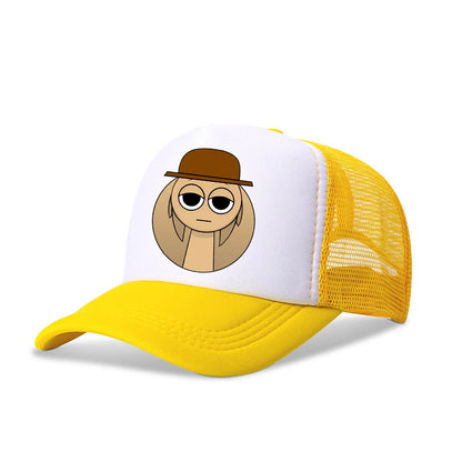 Sprunkis Boys Girls Child Cartoon Baseball Caps Kids Hip Hop Breathable Mesh Hat Cute Anime Sunbonnet Shade Caps Birthday Gifts