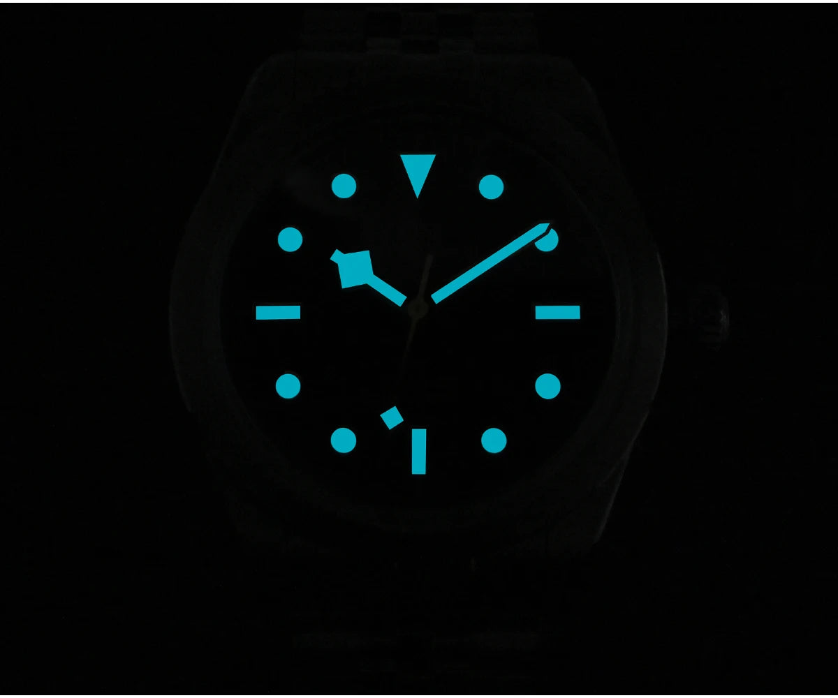 San Martin 38mm Men Sport Watch Fashion Luxury Explore Climbing Automatic Mechanical Sapphire Waterproof 5 Links Bracelet BGW-9
