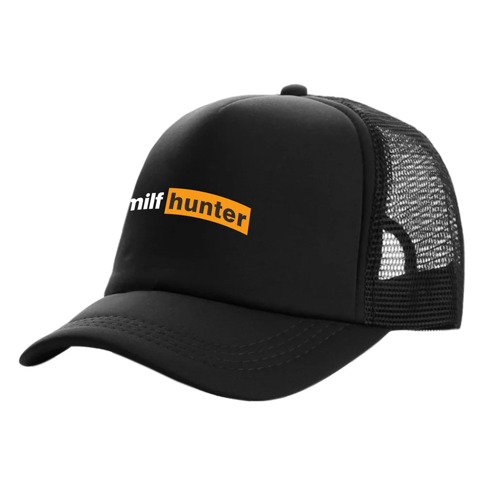 Καπέλα Trucker Milf Hunter Μοντέρνα Καπέλα Milf Hunter Καπέλα μπέιζμπολ Καλοκαιρινά καπέλα εξωτερικής χρήσης με πλέγμα για προστασία από τον ήλιο MZ-506