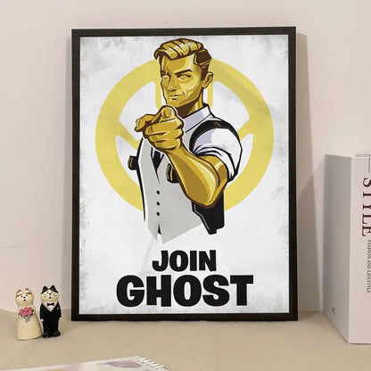 Poster de Jogo F-Fortnite Surpresa — Decoração de Casa, Quadro de Parede para Escritório e Sala de Estar