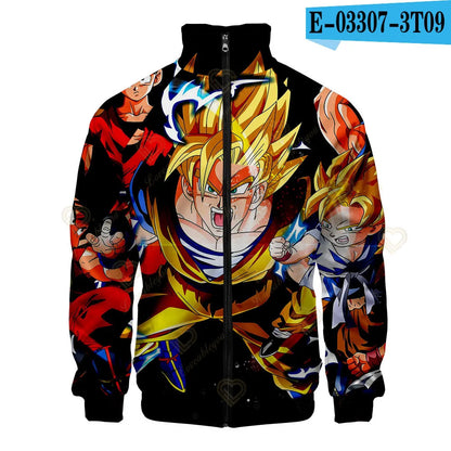 Dragon Ball 3D Print Zipper Hoodie Cool Fashion Men/Women/Kids Long Sleeve Hoodies Sweatshirt Casual Cosplay Jacket Clothes