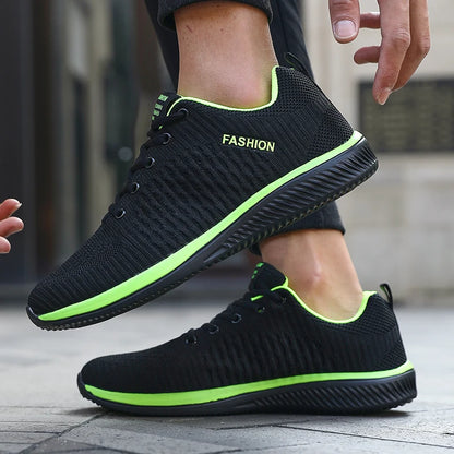 Adidași de alergare pentru bărbați cu plasă, sport, pentru sală, ușori, pantofi casual pentru bărbați, la modă, din tricot respirabil, încălțăminte de mers pe jos, mărimi 39-46