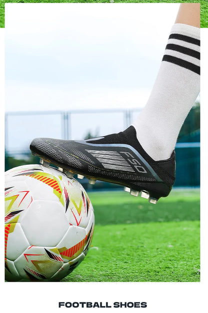 Men's Soccer Shoes Training Football Boots Indoor Sneakers TF Long Spikes Match Futsal Ultralight Breathable Cleats Drop Shipping
