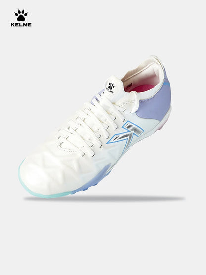 Kelme Men Training Tf Broken Nails Soccer Shoes Artificial Grass Anti-slippery Youth Football Shoes Calfskin Competition Shoes