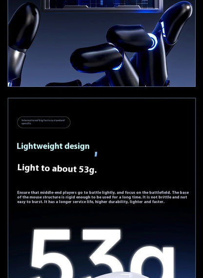 MCHOSE M7 Ultra Ergonomische gamingmuis PAW3950 Super Sensor TOPSPEED 8000Hz polling rate lichtgewicht ontwerp Realtek Master-muizen