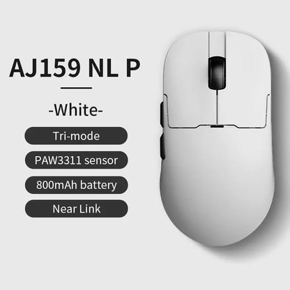 AJAZZ AJ159 NL trådlös mus 800mAh kompatibel med spel och kontor PAW3395 1K Nearlink BT trådlös mus laptop-present AJAZZ AJ1
