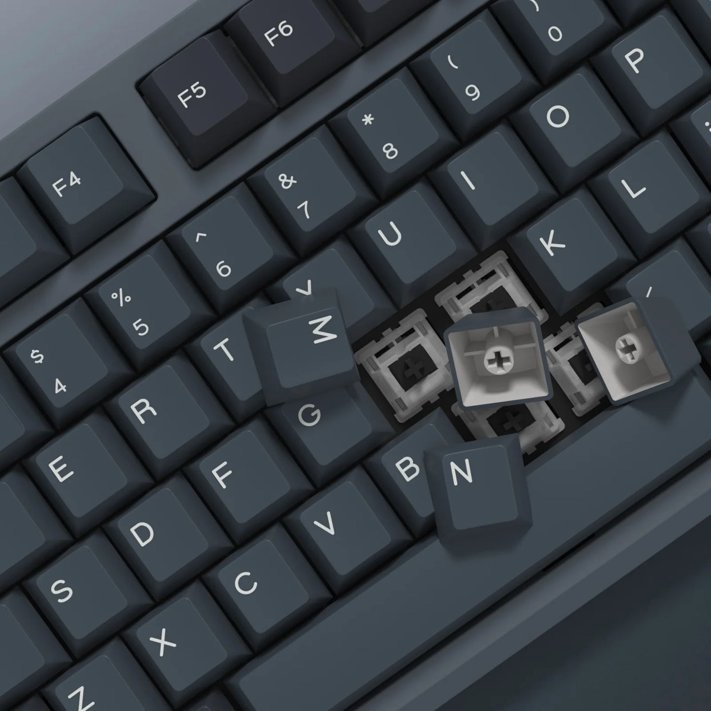 KBDiy 174 Teclas/Conjunto PBT GMK Apollo Keycap Double Shot Minimalista ISO Perfil Cherry para Teclado Mecânico Gaming Keycaps para MX