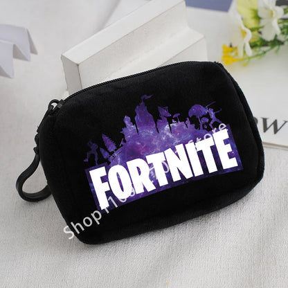 Fortnites Boys Girls Plush Coin Purse Cute Fashion Portable Wallet Cartoon Anime ID Card Storage Bag Children Birthday Gifts