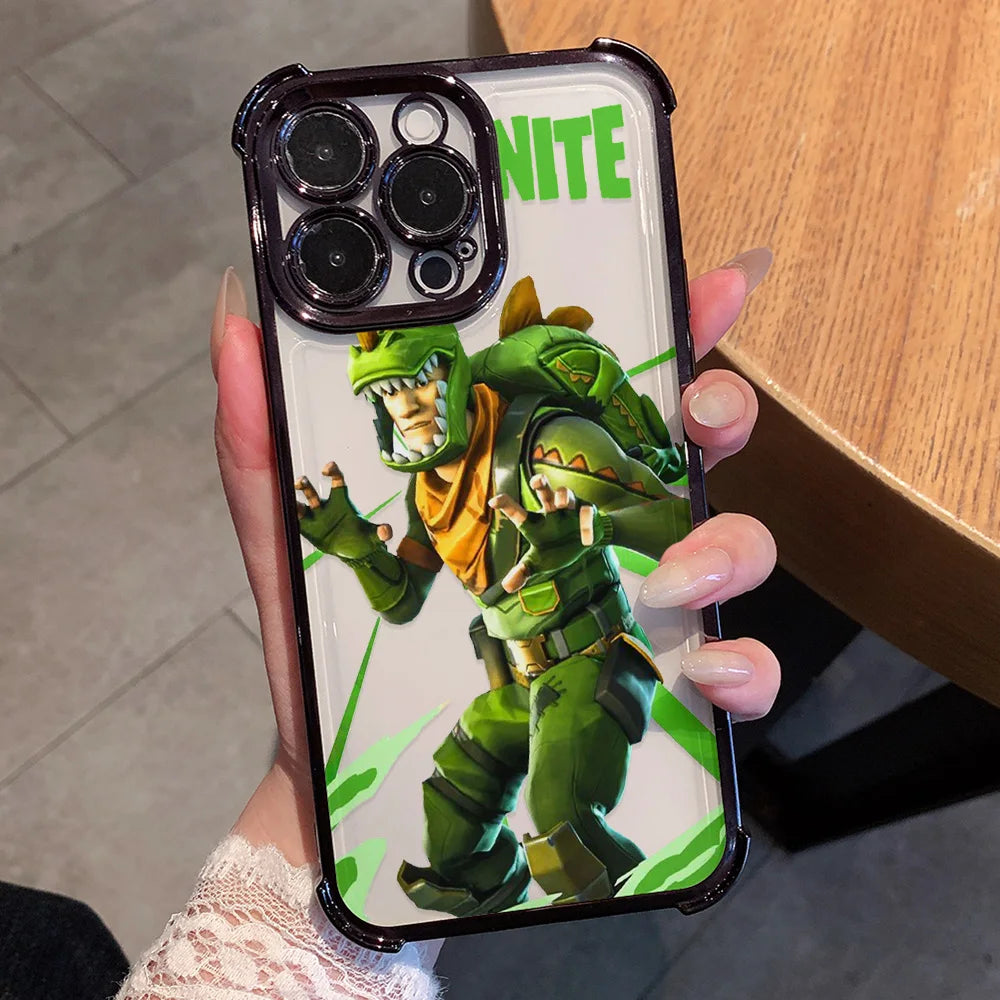Anime Fortnite zaštitna maska za telefon za Xiaomi Redmi A7 15 A3 15C 14C K50 A1 Note 15 14 13 12 12s Pro Plus 4G 5G, otporna na padove