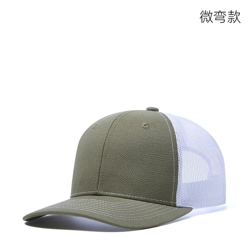 High Quality Mesh Baseball Cap Women Men Summer Cotton Breathable Sunhat Unisex Adjustable Snapback Trucker Hats Male Female