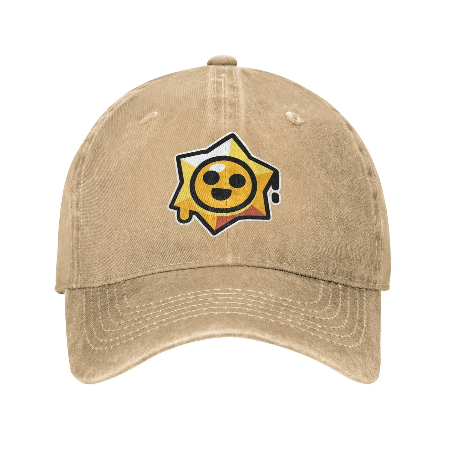 player B-Brawls Baseball Caps Retro Distressed Washed  Sun Cap Unisex Style Outdoor Running Golf  Adjustable Hats Cap