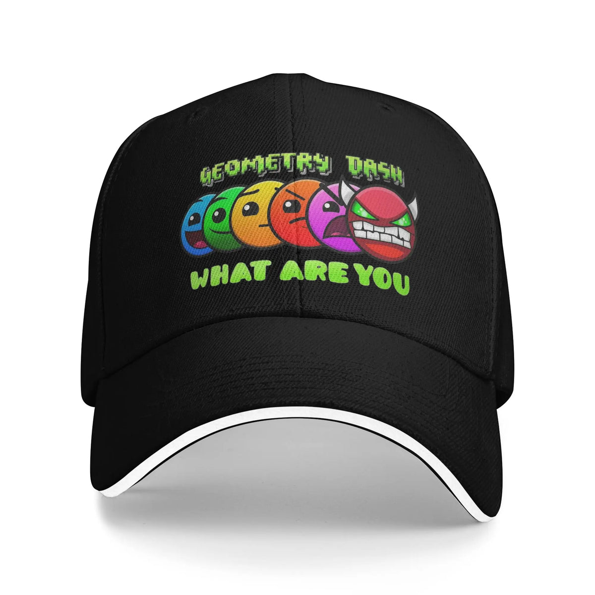 Geometry Cube Gaming Dash -baseball-lippalakki Hip Hop Sandwich -hatut Unisex-säädettävä Dad Hat -urheilulippalakki