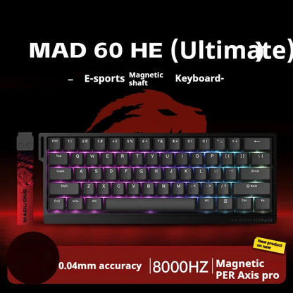 Teclado Mecânico Madcatz Mad60 Mad68 HE 8k com Interruptores Magnéticos, Com Fio, 60%/68%, Teclado Gaming com Rapid Trigger e Personalização
