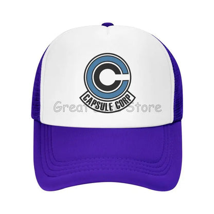 Capsule Corp – czapki baseballowe z siateczką, unisex, czapki typu „trucker” w stylu hip-hopowym, czapki „dad hat” z motywami anime DBZ, czapki wyścigowe z regulacją, letnie czapki typu „trucker” i czapki typu „snapback”