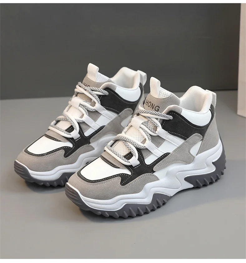 Sneakers for Women 2023 Autumn Slip-On Breathable Mesh Casual Shoes Women Heels Loafers