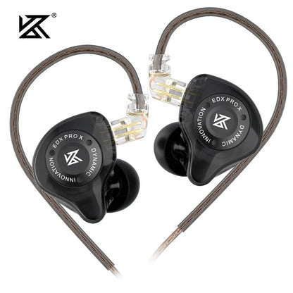 KZ EDX PRO X Wired Earphones HIFI Stereo Bass Earbud Gaming Sport Music Noise Cancelling Headset Detachable Cable