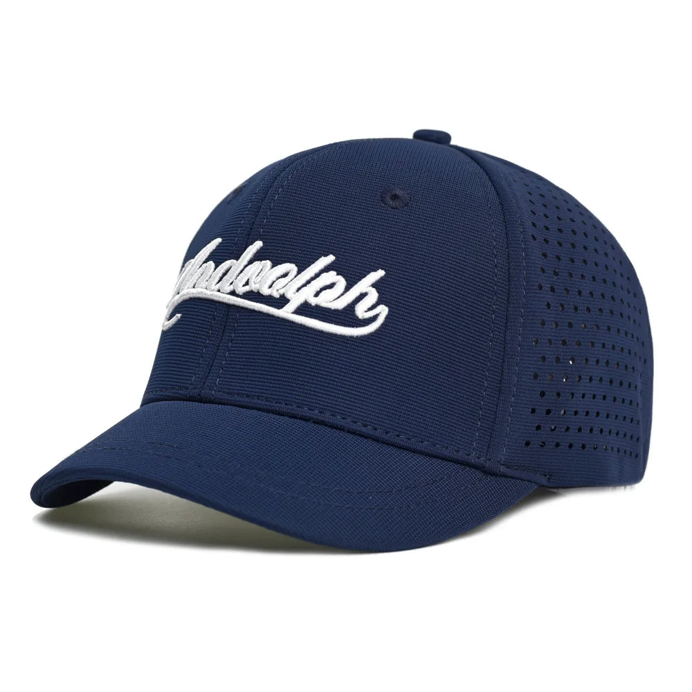 Baseballkappe mit Netzstoff, kurzer Krempe, geschlossener Rückseite, atmungsaktiv, Snapback-Kappen, eng anliegend, Dad-Cap, verstellbar, einfarbig, Trucker-Stil