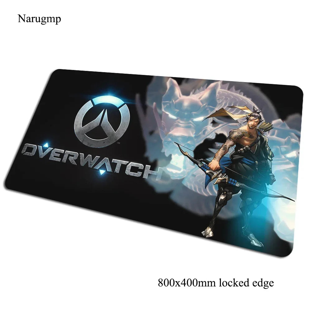 Overwatch Mauspad 80x40cm Gaming-Mauspad Halloween-Geschenk großes Mauspad Gamer-Computertischmatte Notebook-Mousemat PC