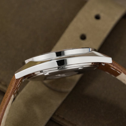 Chameri GS05 40mm Men Quartz Watch VH31 Sweep Second Movement Watches Sapphire Waterproof 100m Stainless Steel Wristwatch