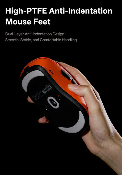 ATK Blazing Sky Z1 V2 Ultimate bezdrátová myš PAW3950 Ultra Dual 8K herní myš ergonomická, vlastní vývoj, pro střední až velkou ruku