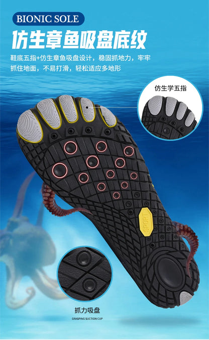 36-48# Gym Footwear Unisex Seaside Aqua Shoes Couples Vacation Beach Game Wading Shoes Men Squat Fitness Shoes Women Yoga Shoes