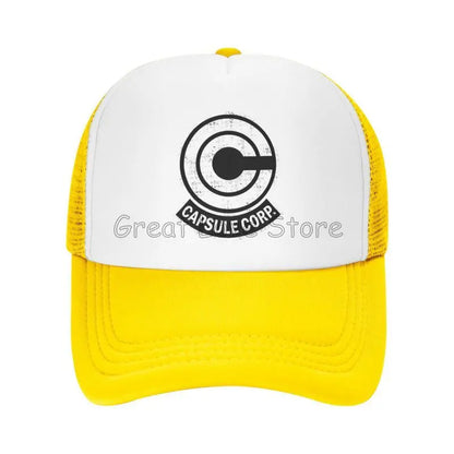 Capsule Corp – czapki baseballowe z siateczką, unisex, czapki typu „trucker” w stylu hip-hopowym, czapki „dad hat” z motywami anime DBZ, czapki wyścigowe z regulacją, letnie czapki typu „trucker” i czapki typu „snapback”