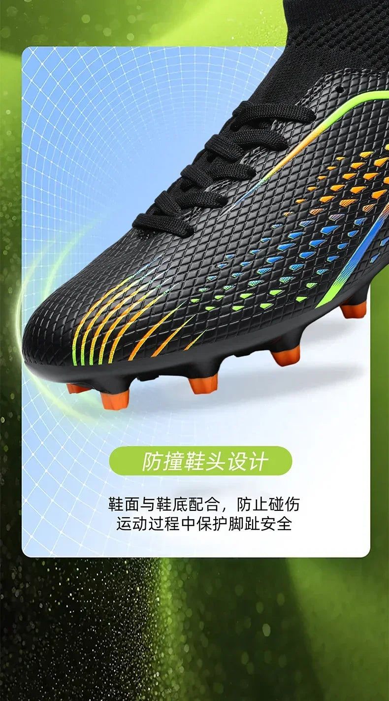 Mens Football Field Boots Ultralight Turf Indoor Society Training Soccer Shoes Cleats for Kids Sneakers TF/FG Football Shoes