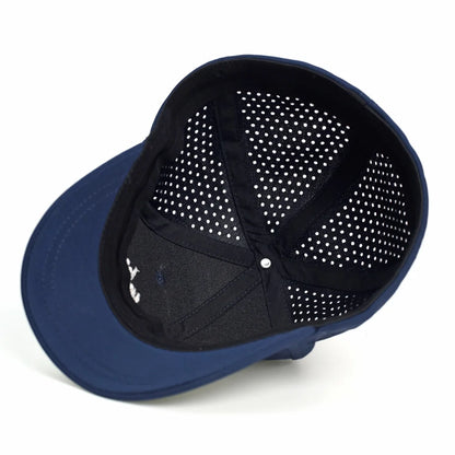 Baseballkappe mit Netzstoff, kurzer Krempe, geschlossener Rückseite, atmungsaktiv, Snapback-Kappen, eng anliegend, Dad-Cap, verstellbar, einfarbig, Trucker-Stil