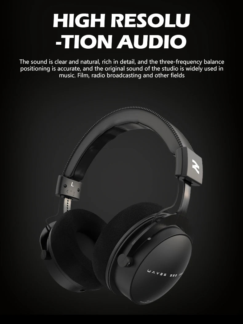 Cuffie da studio TALOMEN W550x – Cuffie monitor DJ professionali cablate over-ear con driver da 50mm e cavo rimovibile