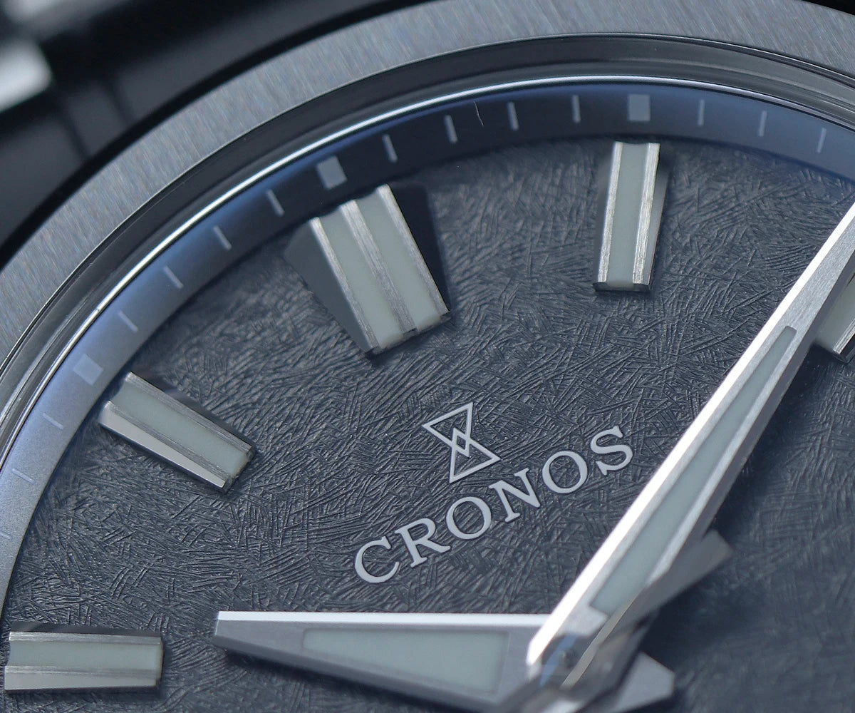 Cronos Men's Watch 39mm Automatic Wristwatch White Dial Solid Links Sapphire 10 ATM L6037M