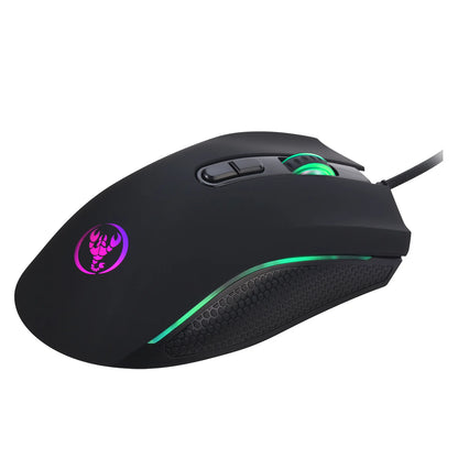 High-end Optical Professional Gaming Mouse with 7 Bright Colors LED Backlit and Ergonomic Design 3200 DPI for LOL CS Gamer