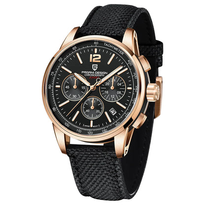 Pagani Design For Mens Watch Chronograph Japan Vk63 Sport Quartz Wristwatch Sapphire Date 100m Waterproof Reloj Hombr Masculino